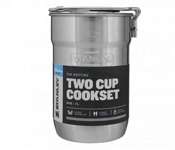 Menażka Stanley Adventure The Nesting Two Cup Camp Cook Set 710 ml stalowy