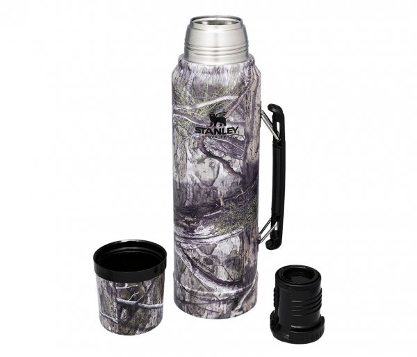 Termos stalowy Stanley LEGENDARY CLASSIC 1000 ml z rączką brązowy DNA MOSSY OAK