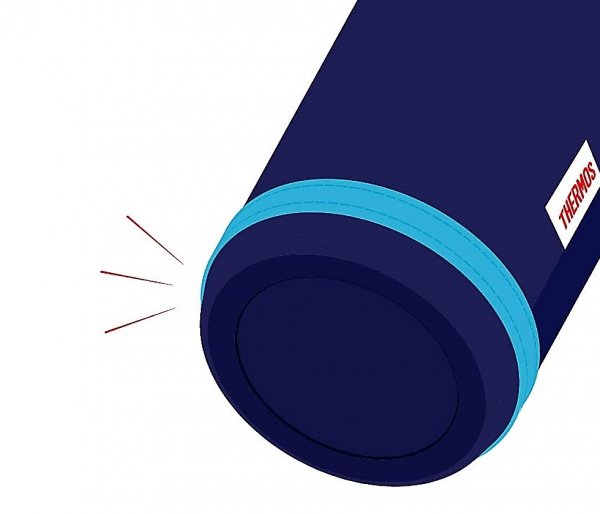 Pokrowiec izolacyjny Thermos na kubek termiczny niebieski