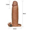 Add 3 Pleasure X Tender Vibrating Penis Sleeve Brown