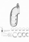 Model 06 - Chastity - 5.5 - Cock Cage - Transparent
