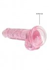 7 / 18 cm Realistic Dildo With Balls - Pink