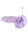 7 / 18 cm Realistic Dildo With Balls - Purple