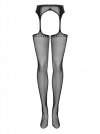 Bielizna-Garter stockings S314 czarny  S/M/L