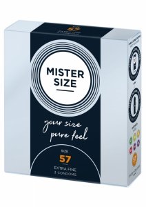 MISTER SIZE 57mm Condoms 3pcs Natural