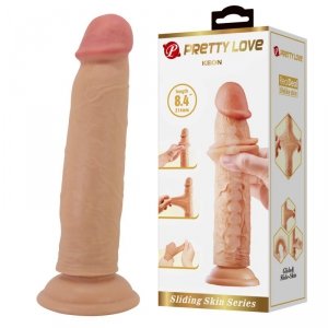 PRETTY LOVE - KEON 8.4(214mm) Sliding Skin Series TPR, Suction base Bendable