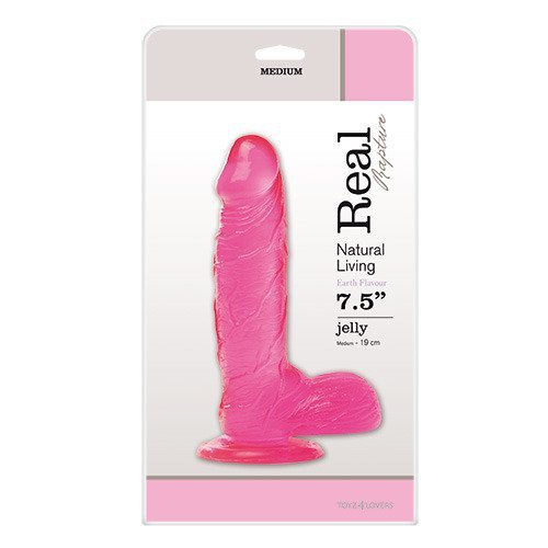 Dildo-JELLY DILDO REAL RAPTURE PINK 7.5&quot;&quot;&quot;&quot;&quot;&quot;&quot;&quot;