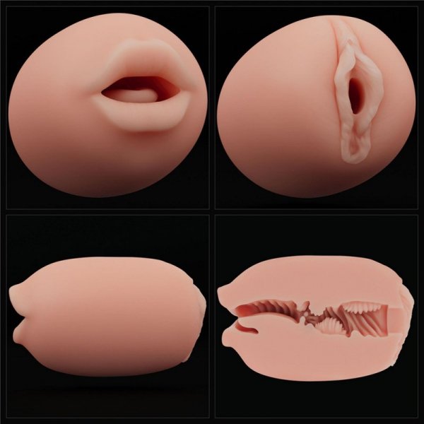 Slider Double-Ended Masturbator Mouth and Vagina