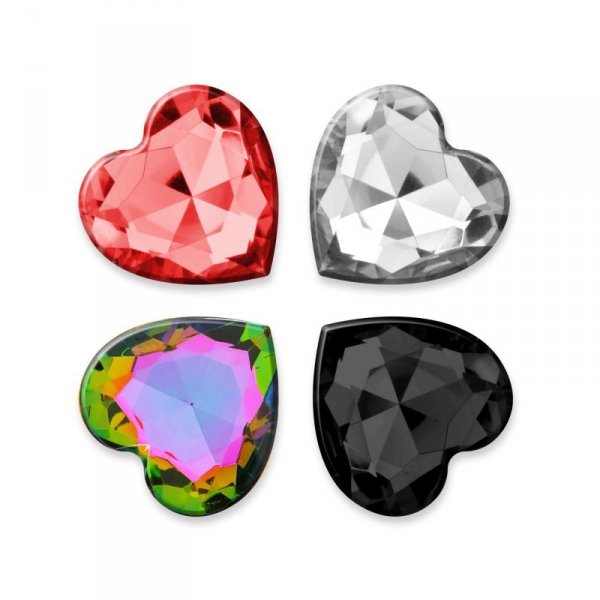CRUSHIOUS CUORE SMALL ANAL PLUG WITH 4 INTERCHANGEABLE JEWELS