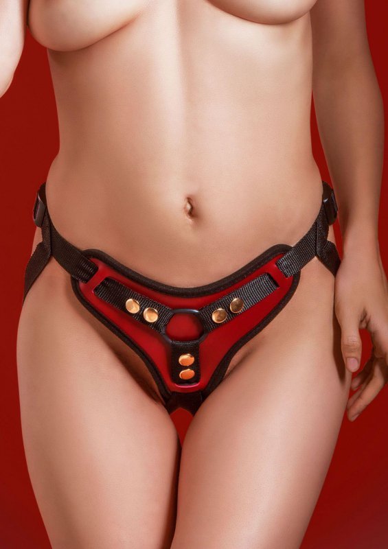 Strap-On Harness Red