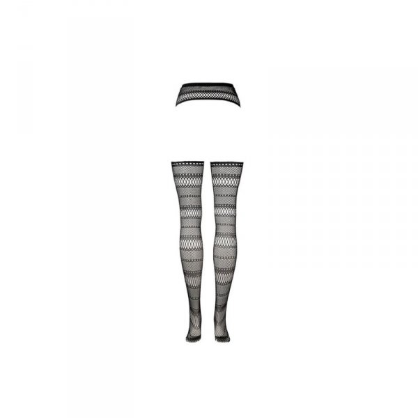 Suspender Striped Pantyhose - One Size