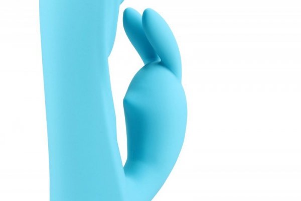 Ribbed Ultra Soft Silicone Rabbit Vibrator - Glacial Blue