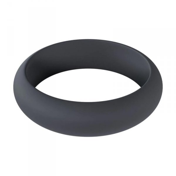 Wide O Silicone Cockring - S - 30mm - Black