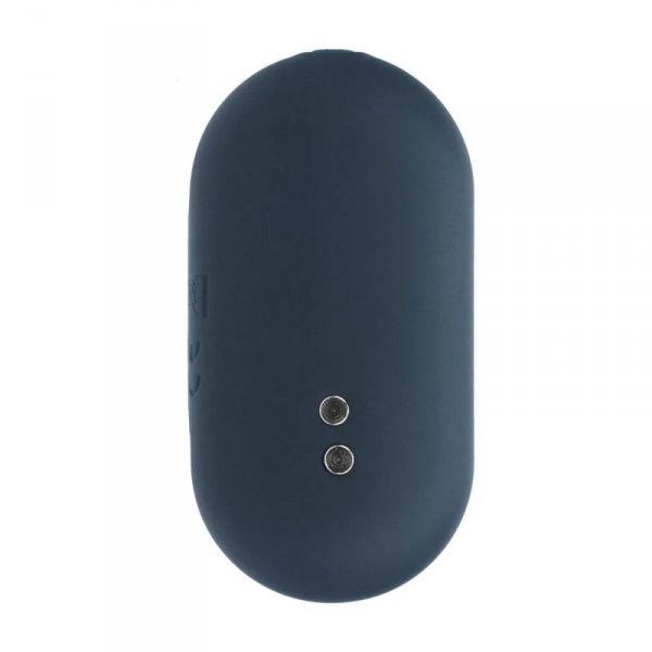 Hexagonal Vibrating Silicone Anal Plug - S - Black