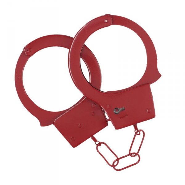 Classic Metal Handcuffs - Red