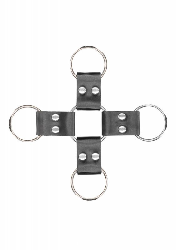 Bonded Leather Hogtie With Hand and Ankle Cuffs