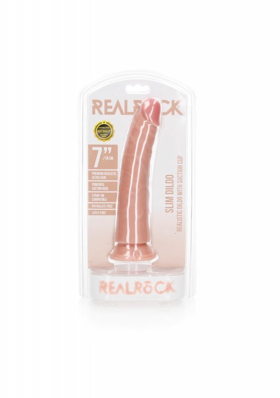 Slim Realistic Dildo with Suction Cup - 7&quot;&quot;&quot;&quot;/ 18 cm
