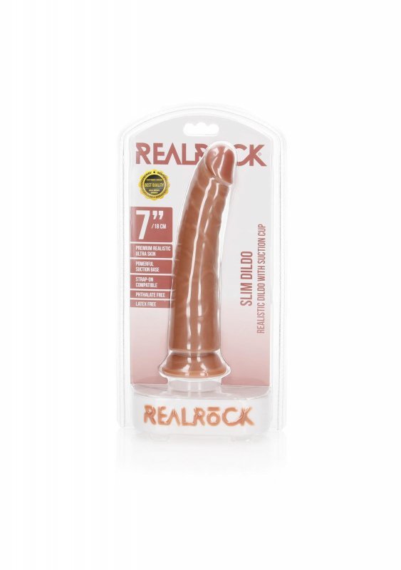 Slim Realistic Dildo with Suction Cup - 7&quot;&quot;&quot;&quot;/ 18 cm