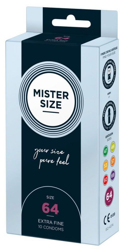 Mister Size 64mm pack of 10