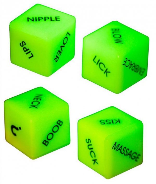 Dice &quot;Glow-in-the-dark&quot; Engl.