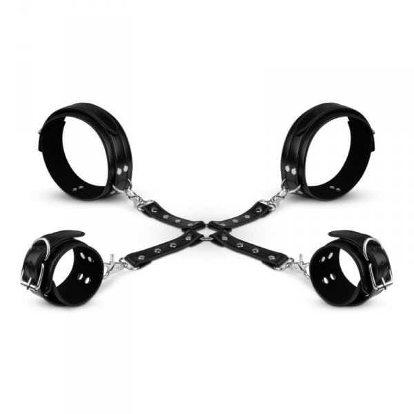 Bedroom Fantasies - Bondage Cross
Wrist and Leg Cuffs Black
