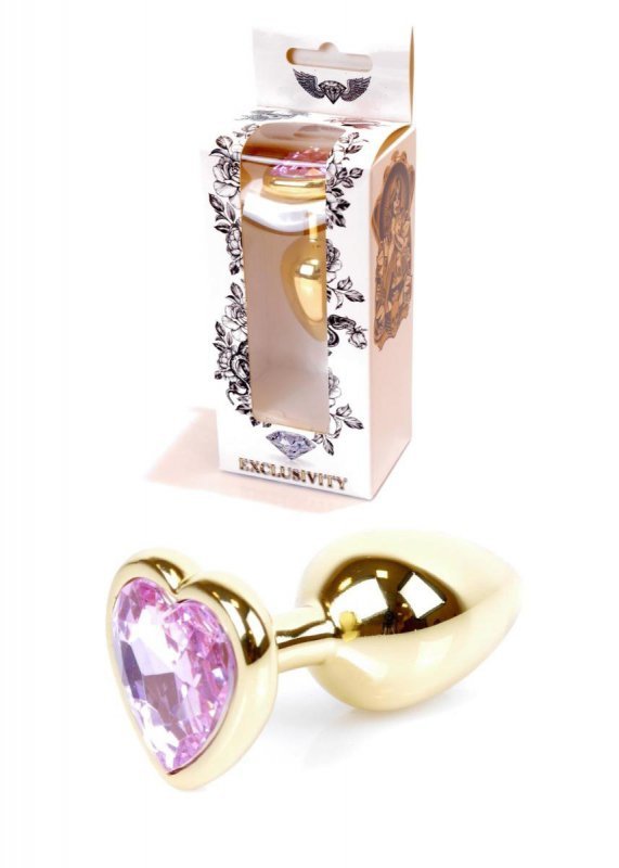 Plug-Jewellery Gold  Heart PLUG- Rose