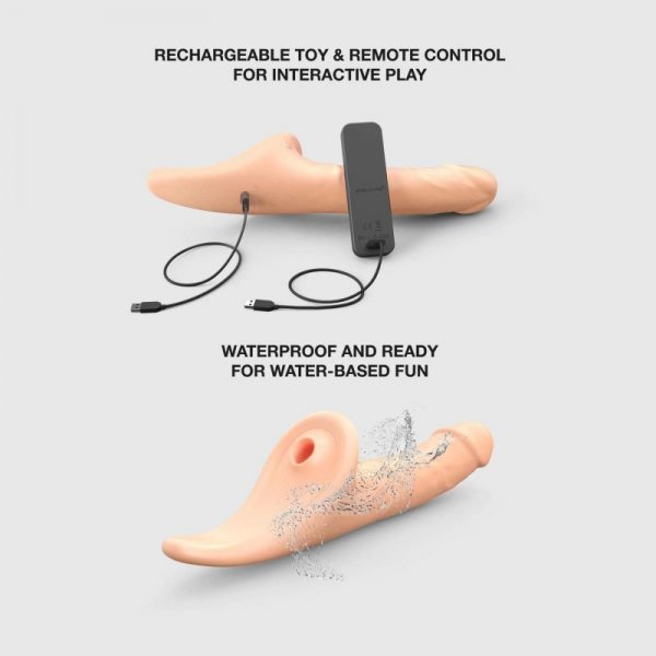 MULTI ORGASM REALISTIC DILDO - L - VANILLA TR