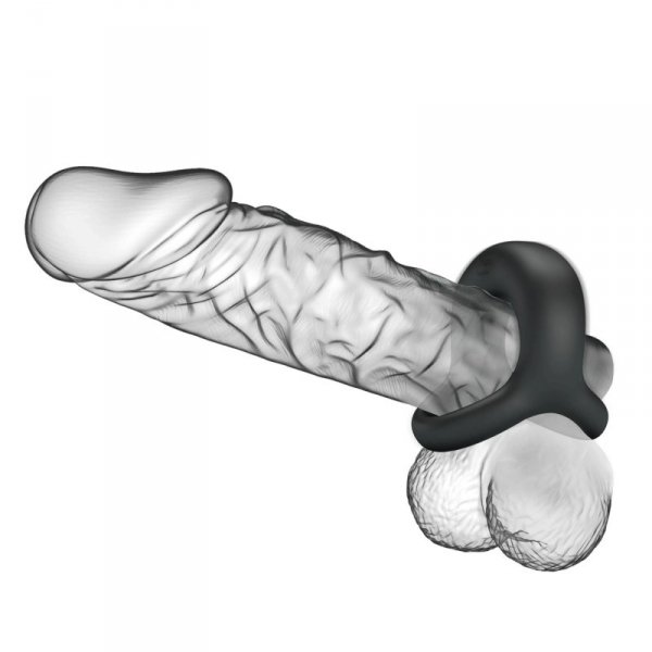 PRETTY LOVE - VIBRANT PENIS RING ELLIOTT Black, 10 vibration functions