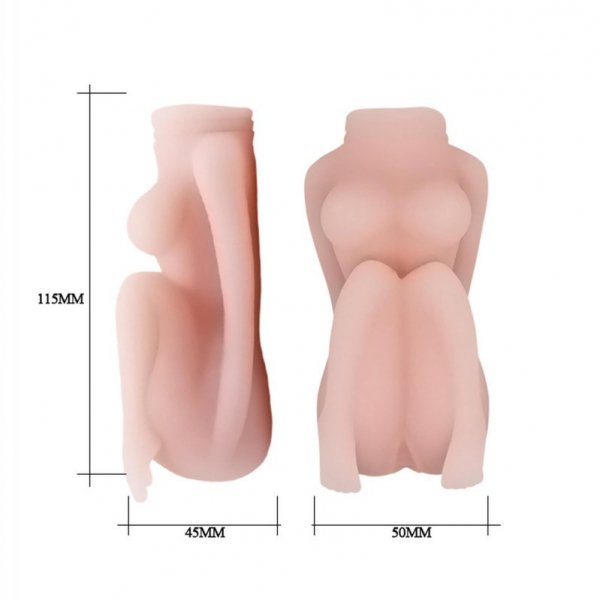VAGINA AND BREAST MASTURBATOR, TPR, Waterproof