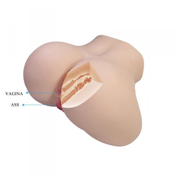 Crazy Bull Liora Vibrating Vagina & Anal Masturbator – Flesh