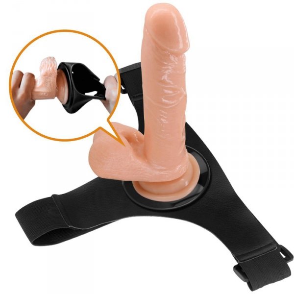 PRETTY LOVE - HARNESS BRIEFS- Tom, Universal Strap-On, 7.4&#039;&#039; Dildo