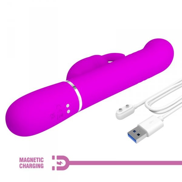 PRETTY LOVE - Coale Twinkled Tenderness Purple, 7 vibration functions 4 rotation functions 4 thrusting settings