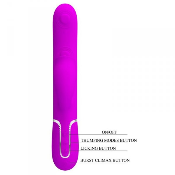 PRETTY LOVE - Gigi Purple, 7 thumping functions 7 licking modes