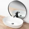 Umywalka ceramiczna nablatowa REA CLEO 61 WHITE biała