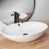 Umywalka ceramiczna nablatowa owalna REA OLGA biała