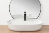 Umywalka ceramiczna nablatowa REA AURA 61 WHITE biała