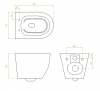 Zestaw stelaż podtynkowy Super Slim 35 Rimless Eco Box + Round Czarny Mat + miska Desna
