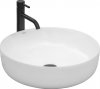 Umywalka ceramiczna nablatowa REA ELMA WHITE biała okrągła