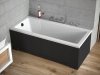 BESCO Wanna 170x70 Modern z czarną obudową + Syfon czarny