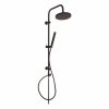 Wanna 190x90 Ines  Czarna Obudowa + Syfon + Bateria + Deszczownica