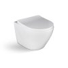 Zestaw stelaż podtynkowy DUPLO WC 199 Slim + Vela biały/złoty ring + miska Desna
