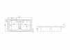 Zlewozmywak akrylowy ZD-40 2-komorowy 80 x 40 cm + Syfon Gratis
