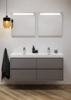 Umywalka ceramiczna podwójna meblowa Crea 120 cm