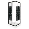 Kabina kwadratowa KERRA 80x80 Pico Black dekor z brodzikiem