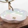 Umywalka nablatowa ceramiczna Pearl Akoya  