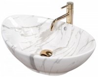 Umywalka ceramiczna nablatowa Wendy Marmo 