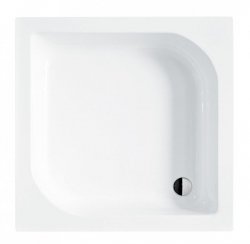 OUTLET BESCO Brodzik kwadratowy Ares 70x70x16,5 po montażu nóżek