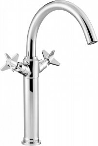 Bateria umywalkowa Temisto wysoka chrom BQT_025D