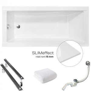 BESCO Wanna 160x70 Modern Slim + Syfon