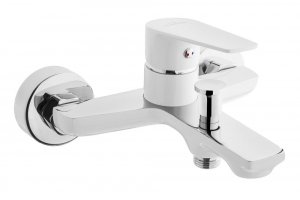 Bateria wannowa Dokos biały/chrom BW-19-002